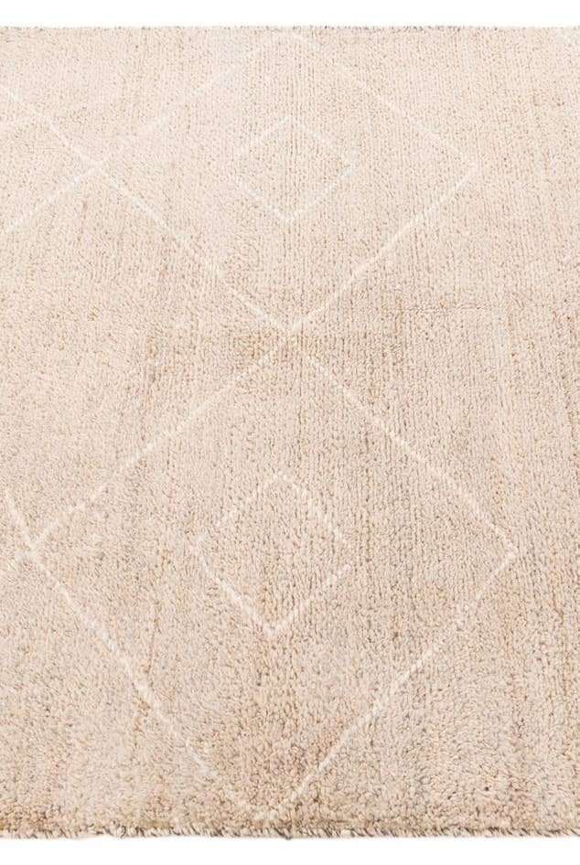 Detail image of 4' 2 x 6' 2 Hand Knotted Moroccan Wool Rug