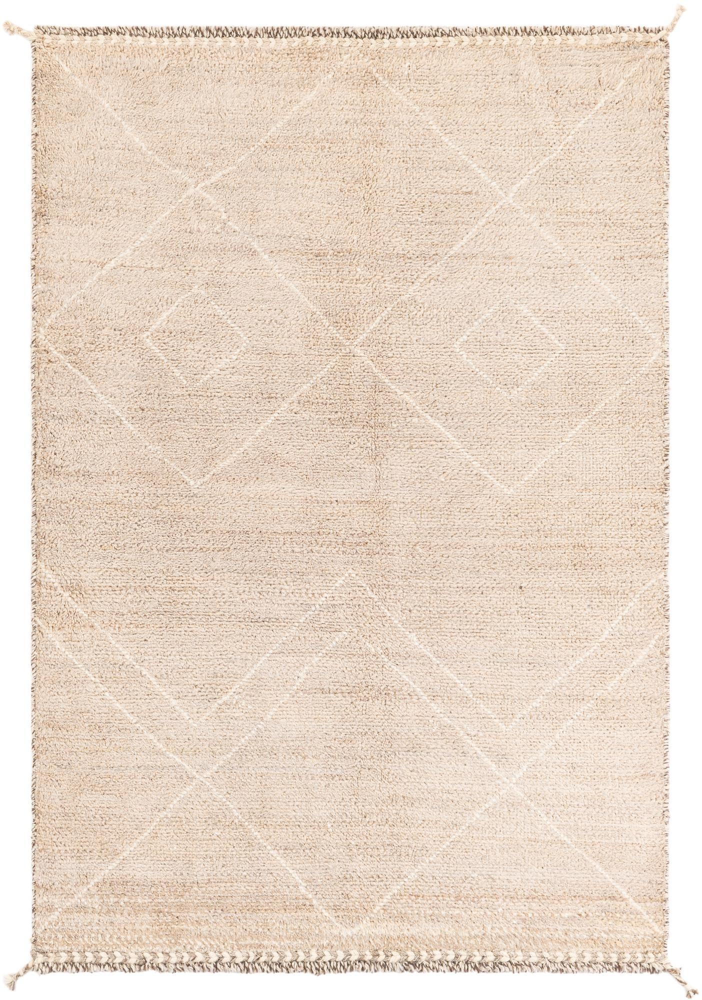 125cm x 190cm anudado a mano marroquí Alfombra Lana