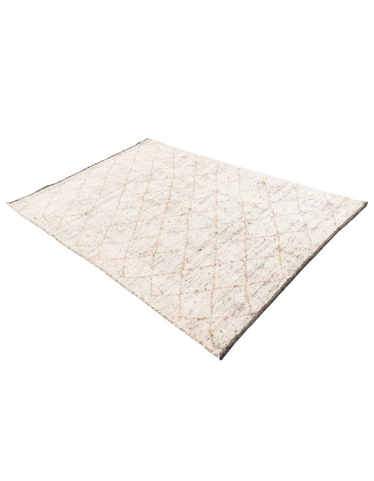 Detail image of 4' 10 x 6' 10 Hand Knotted Moroccan Wool Rug