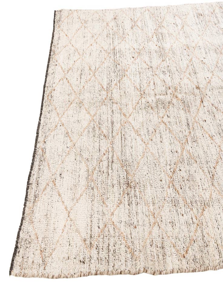 Detail image of 4' 10 x 6' 10  Hand Knotted Moroccan Wool Rug