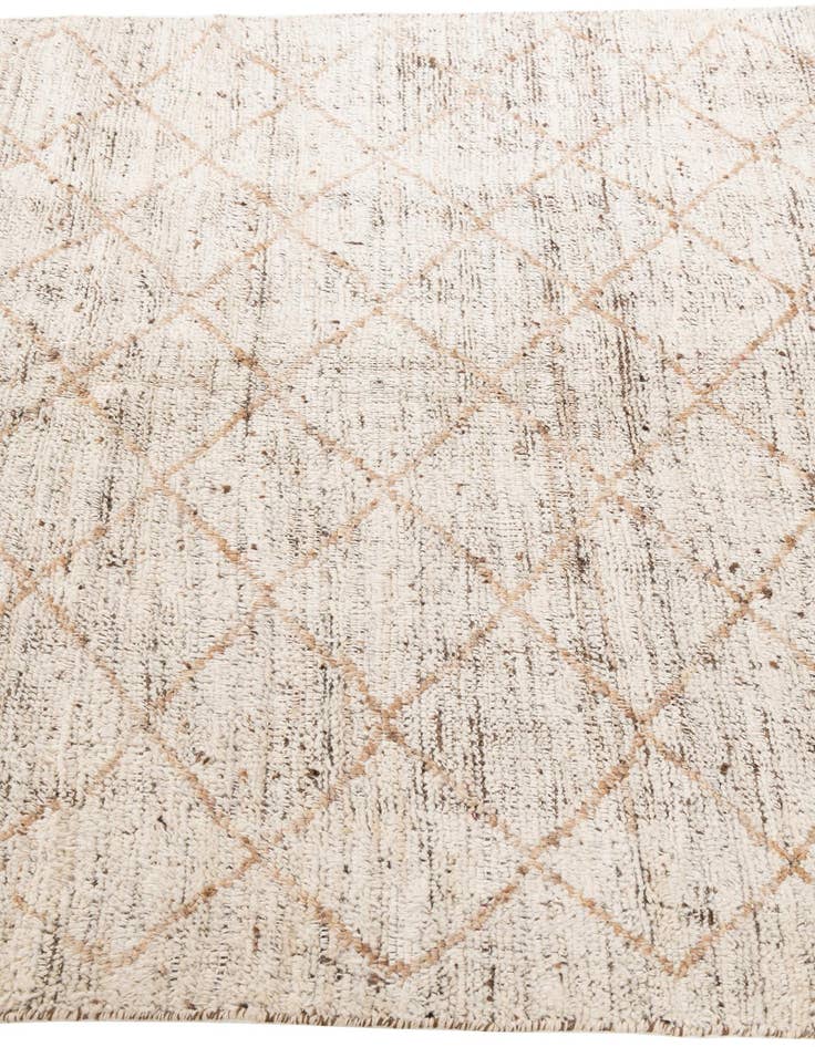 Detail image of 4' 10 x 6' 10  Hand Knotted Moroccan Wool Rug