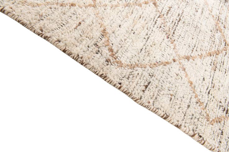 Detail image of 4' 10 x 6' 10 Hand Knotted Moroccan Wool Rug