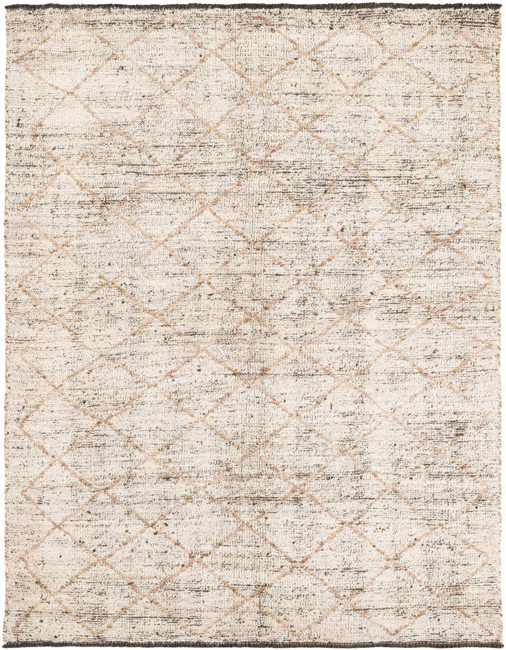 Detail image of 4' 10 x 6' 10 Hand Knotted Moroccan Wool Rug
