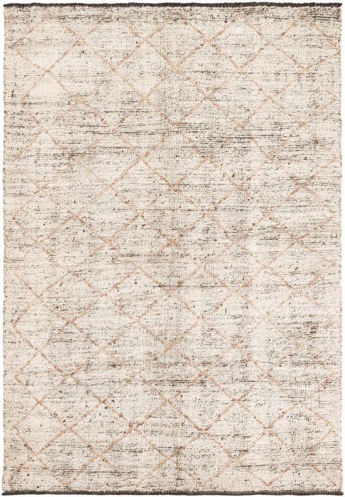 4' 10 x 6' 10 Hand Knotted Moroccan Wool Rug