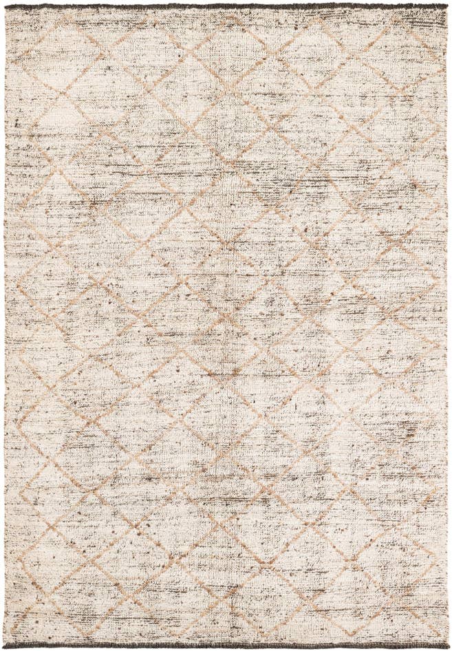 Detail image of 4' 10 x 6' 10 Hand Knotted Moroccan Wool Rug