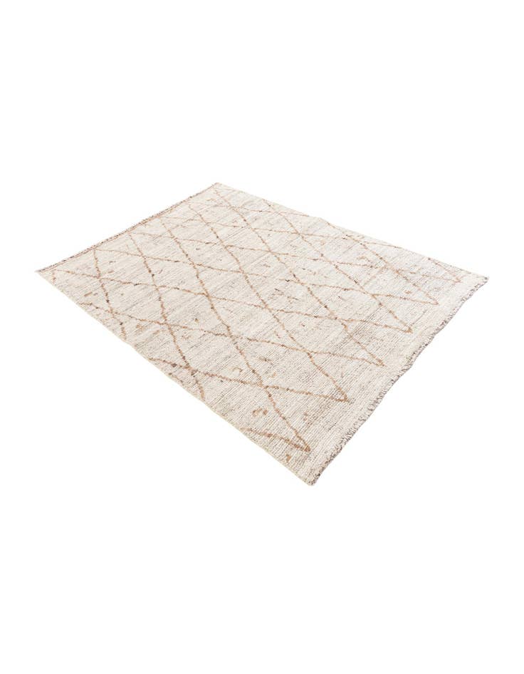 Detail image of 4' 2 x 5' 9  Hand Knotted Moroccan Wool Rug