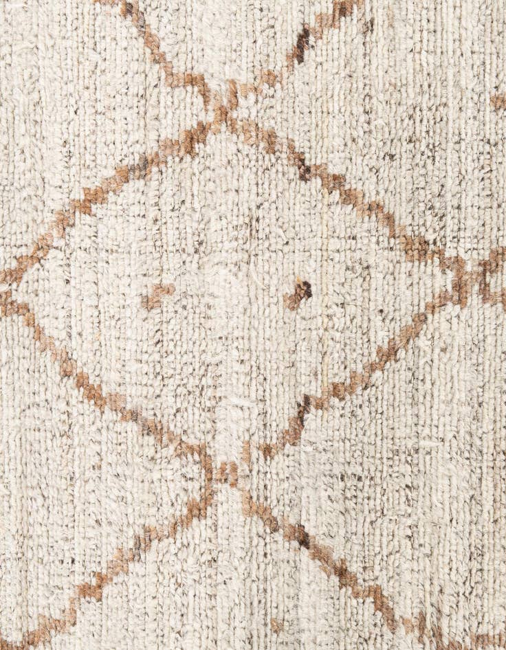 Detail image of 4' 2 x 5' 9  Hand Knotted Moroccan Wool Rug