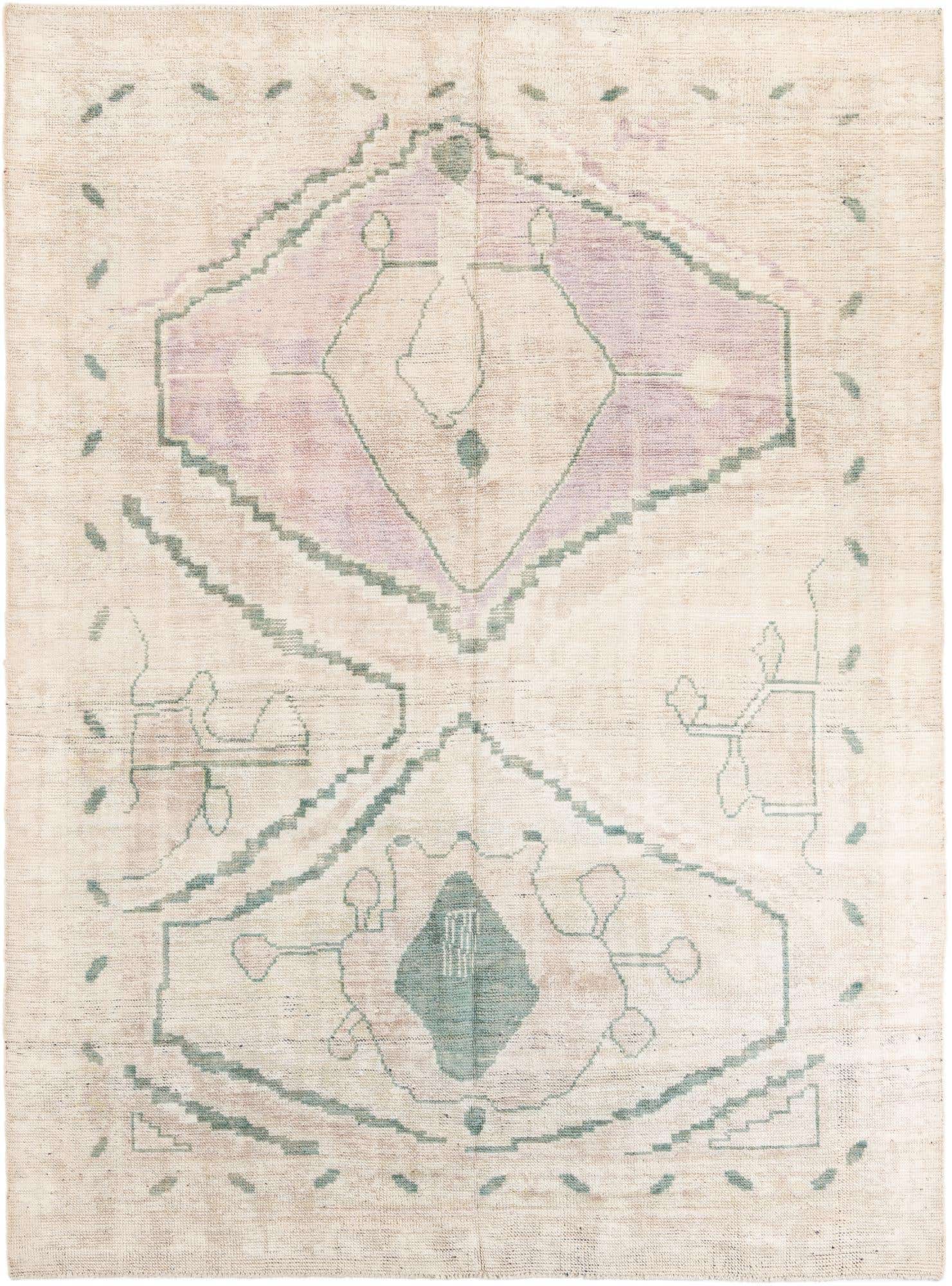 8' 5 x 11' 3 Hand Knotted Moroccan Wool Rug