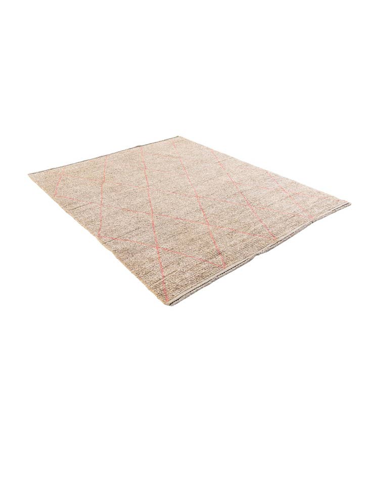 Detail image of 5' 9 x 7'  Hand Knotted Moroccan Wool Rug