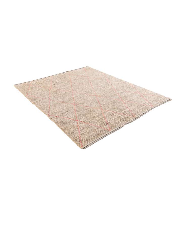 5' 9 x 7' Hand Knotted Moroccan Wool Rug