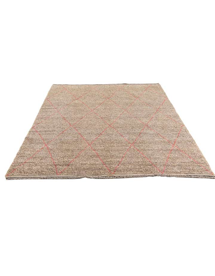 5' 9 x 7' Hand Knotted Moroccan Wool Rug