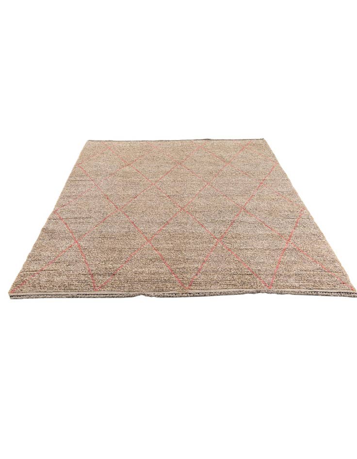Detail image of 5' 9 x 7' Hand Knotted Moroccan Wool Rug