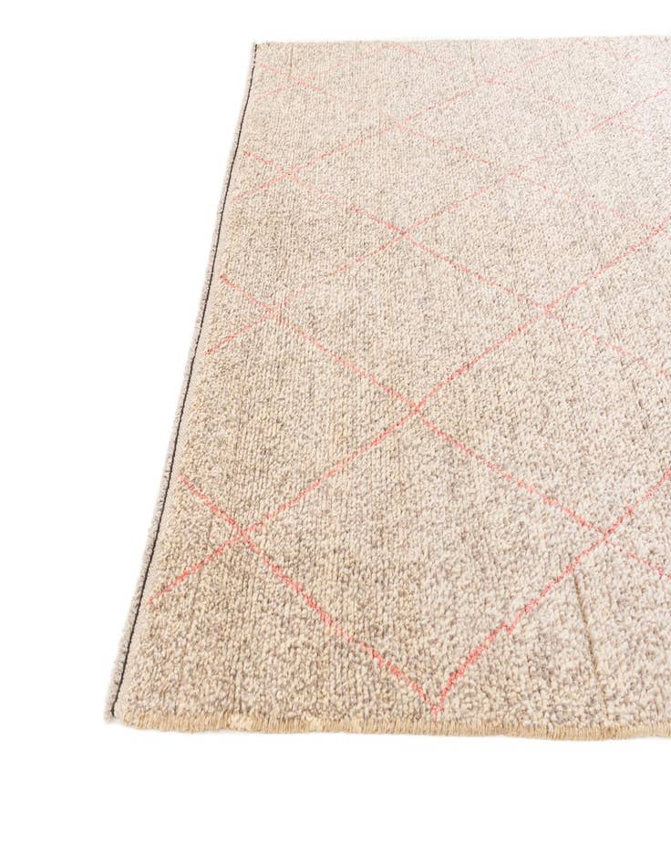 Detail image of 5' 9 x 7'  Hand Knotted Moroccan Wool Rug