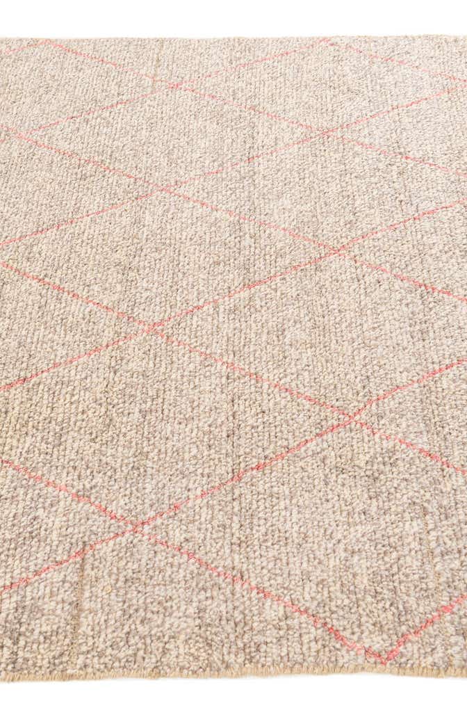 5' 9 x 7' Hand Knotted Moroccan Wool Rug