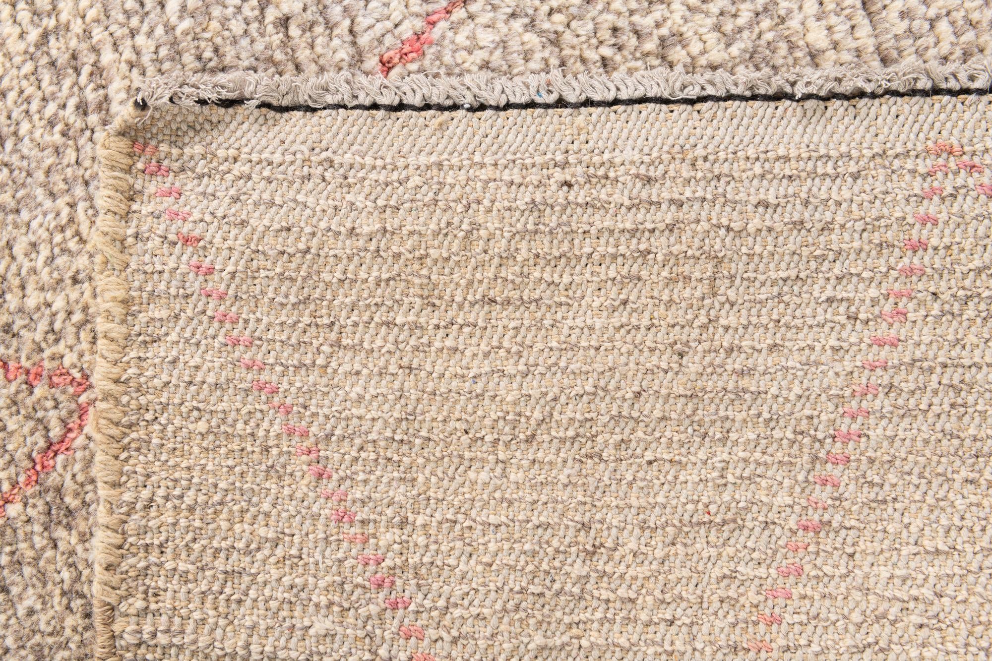5' 9 x 7' Hand Knotted Moroccan Wool Rug