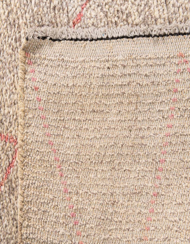 Detail image of 5' 9 x 7'  Hand Knotted Moroccan Wool Rug