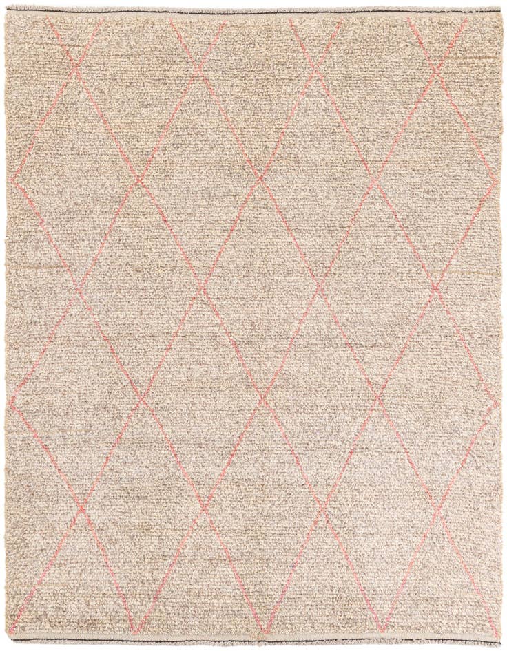 Detail image of 5' 9 x 7' Hand Knotted Moroccan Wool Rug