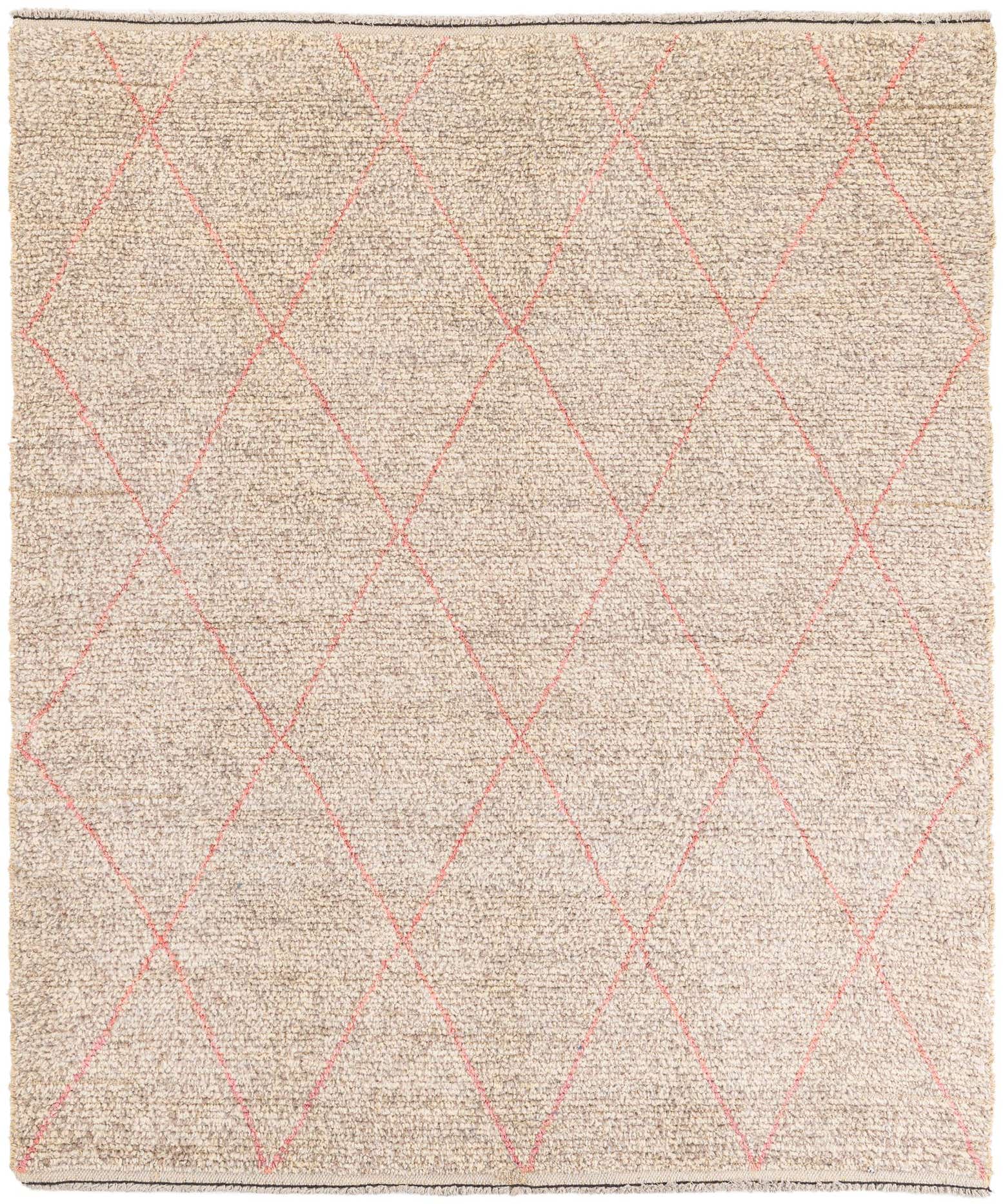 5' 9 x 7' Hand Knotted Moroccan Wool Rug