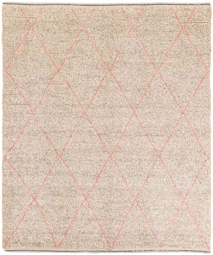 5' 9 x 7' Hand Knotted Moroccan Wool Rug