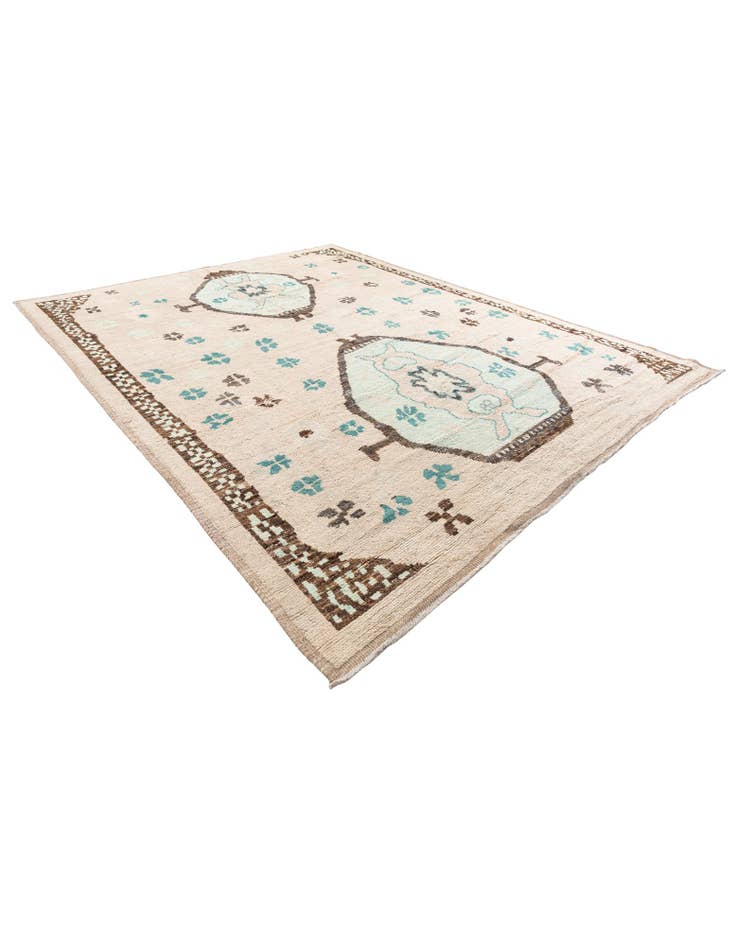 Detail image of 9' 7 x 12' 2  Hand Knotted Moroccan Wool Rug