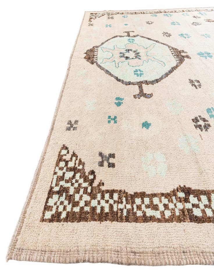 Detail image of 9' 7 x 12' 2  Hand Knotted Moroccan Wool Rug