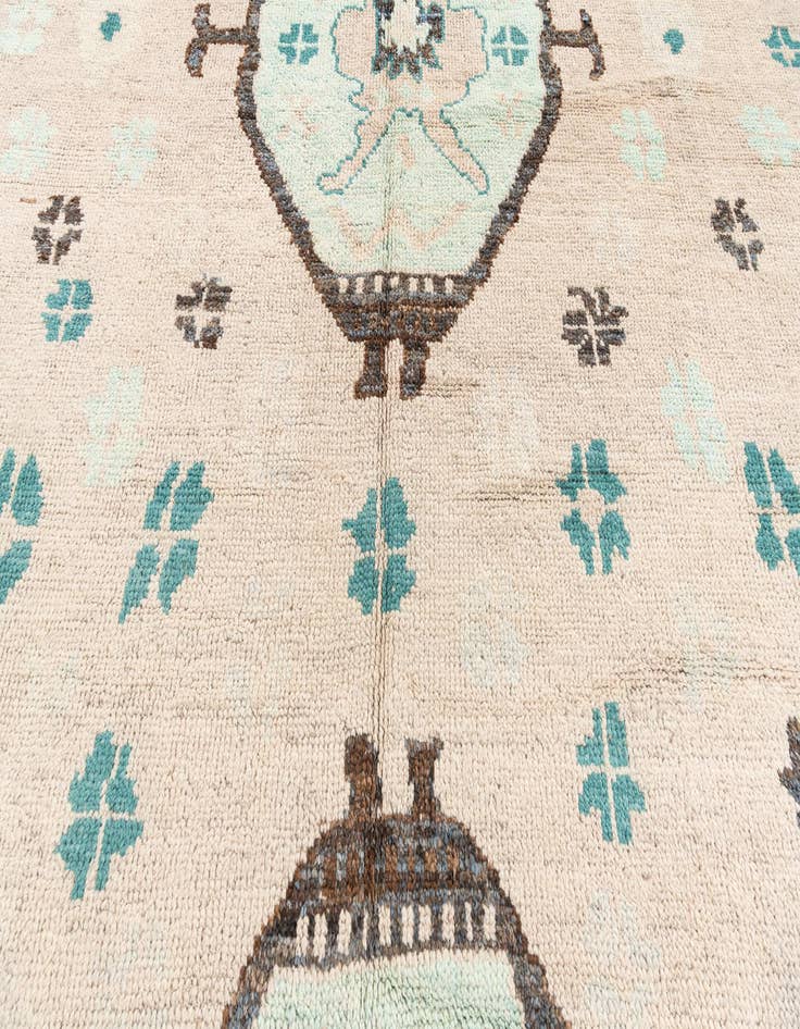 Detail image of 9' 7 x 12' 2  Hand Knotted Moroccan Wool Rug