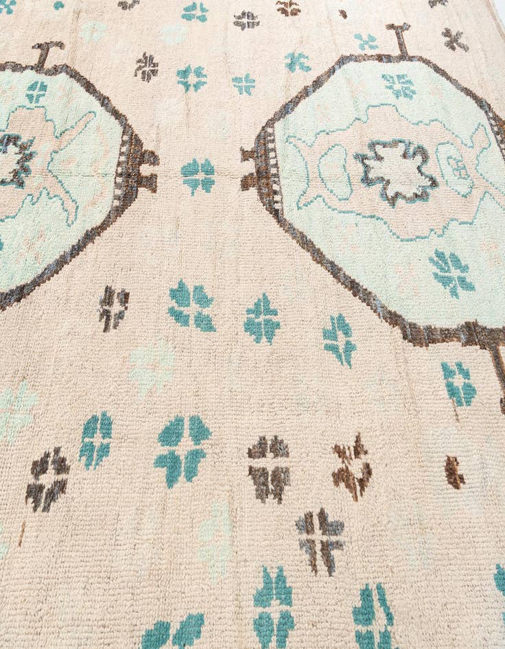 Detail image of 9' 7 x 12' 2  Hand Knotted Moroccan Wool Rug
