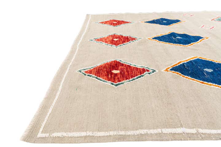8' 2 x 10' 8 Hand Knotted Moroccan Wool Rug