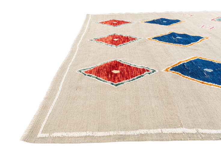 Detail image of 8' 2 x 10' 8 Hand Knotted Moroccan Wool Rug