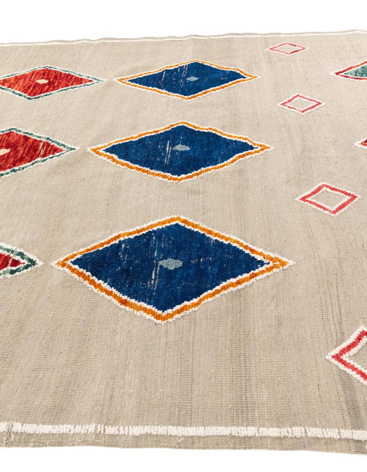Detail image of 8' 2 x 10' 8  Hand Knotted Moroccan Wool Rug