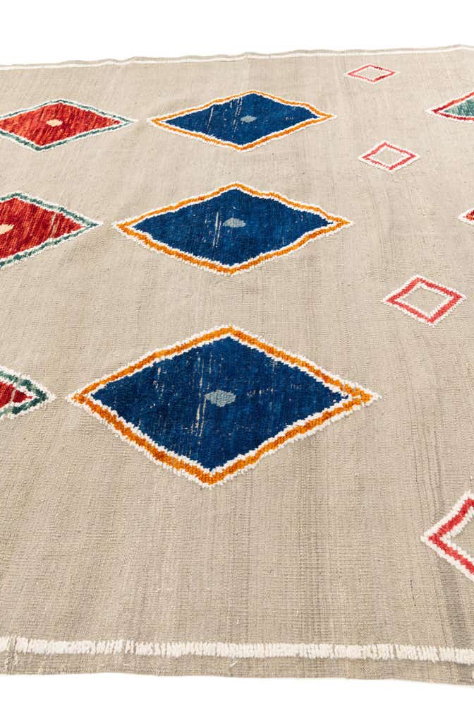 8' 2 x 10' 8 Hand Knotted Moroccan Wool Rug