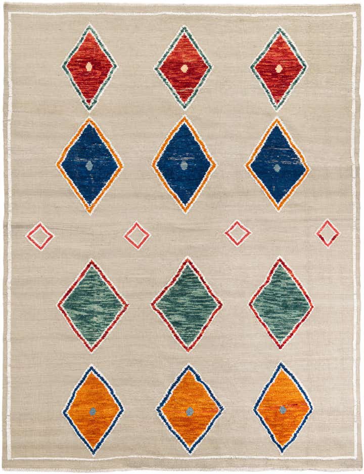 8' 2 x 10' 8 Hand Knotted Moroccan Wool Rug