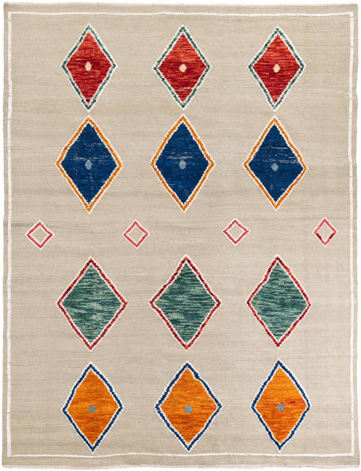 Detail image of 8' 2 x 10' 8 Hand Knotted Moroccan Wool Rug