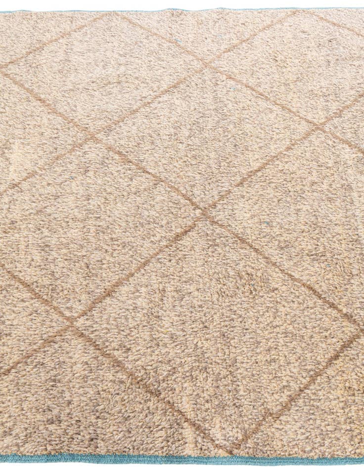 Detail image of 5' 10 x 9' 2  Hand Knotted Moroccan Wool Rug