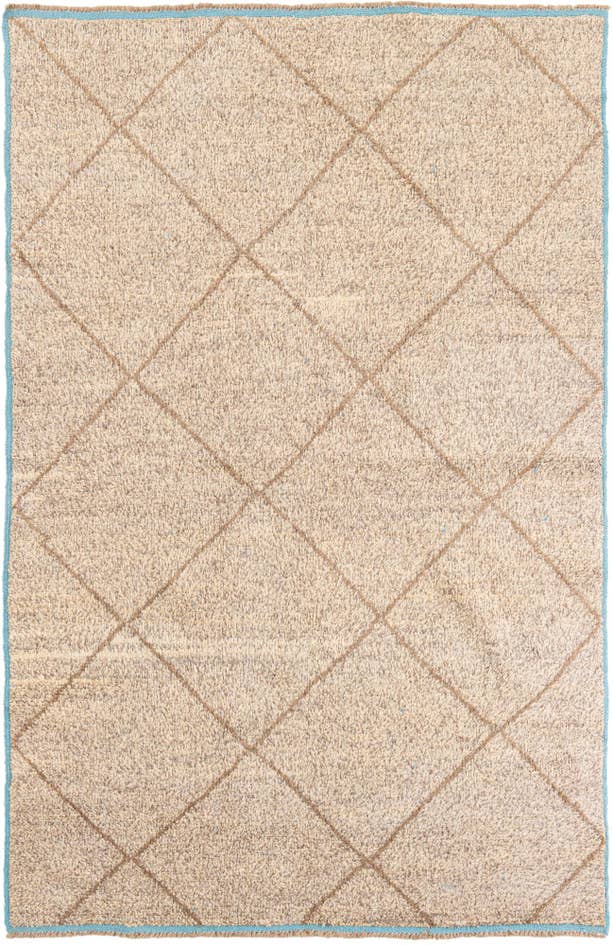 Detail image of 5' 10 x 9' 2 Hand Knotted Moroccan Wool Rug