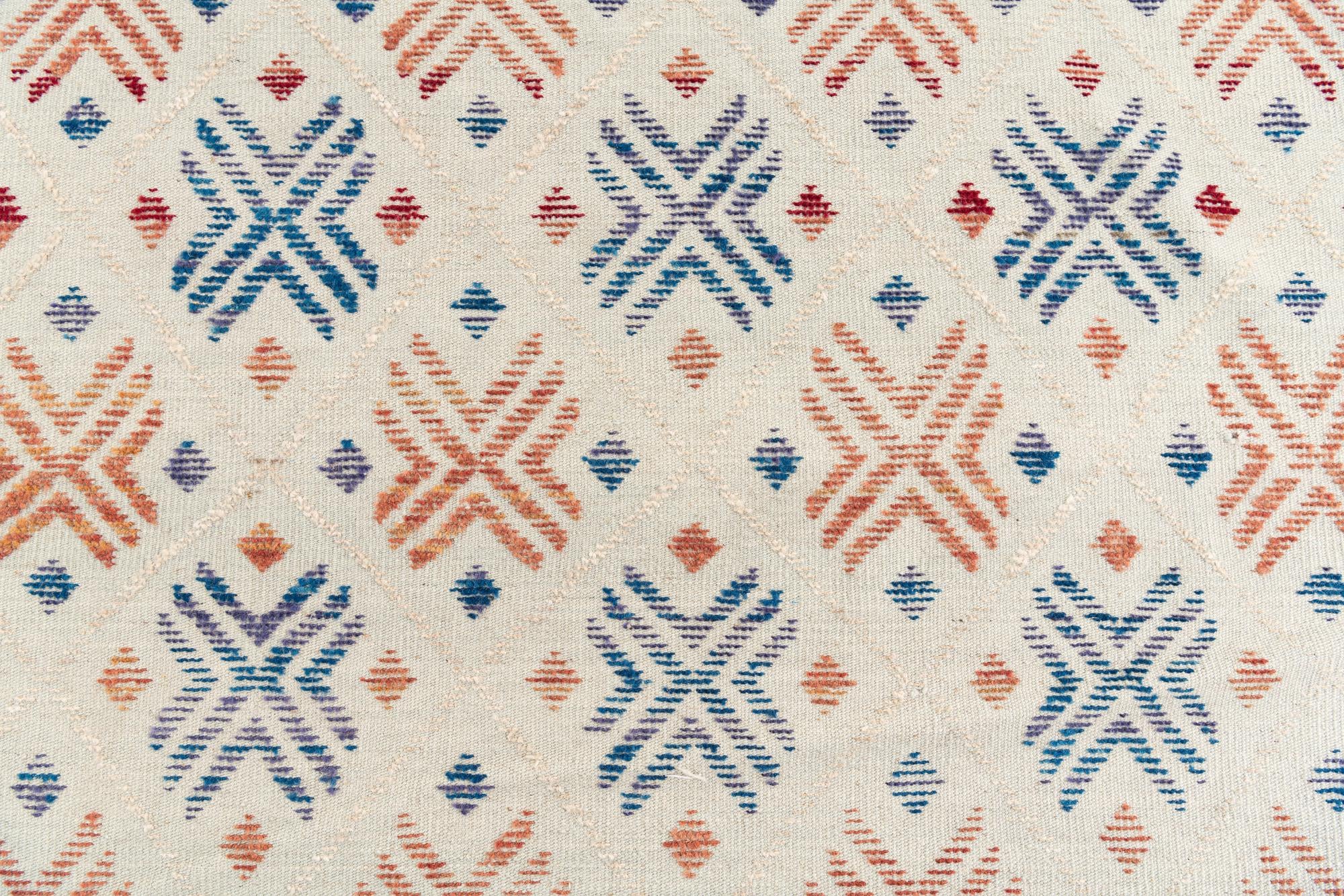 7' 8 x 10' 4 Hand Knotted Moroccan Wool Rug
