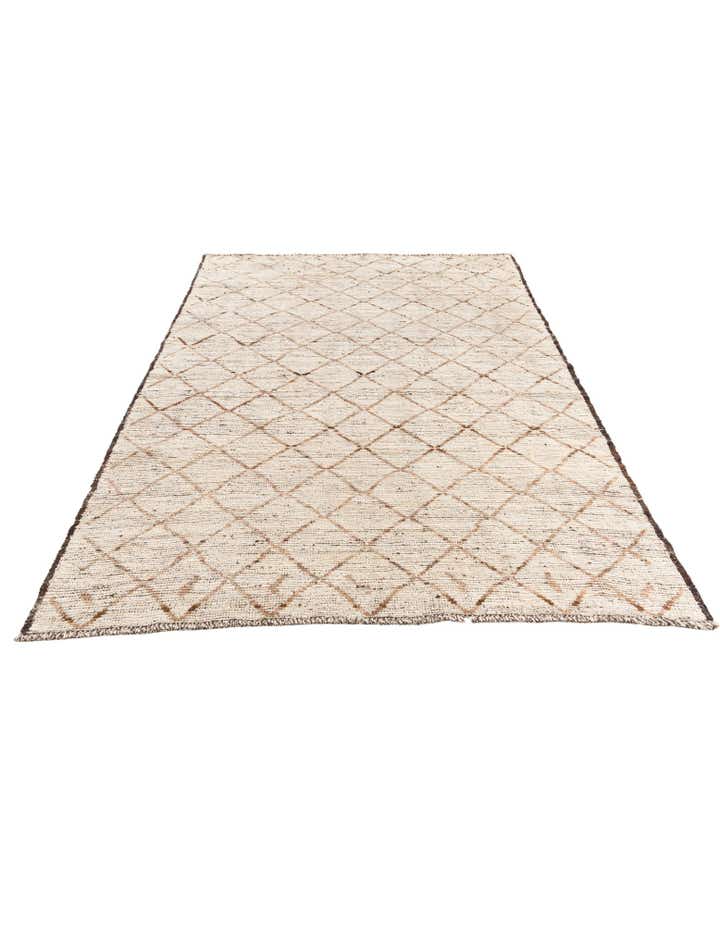 5' 2 x 6' 10 Hand Knotted Moroccan Wool Rug