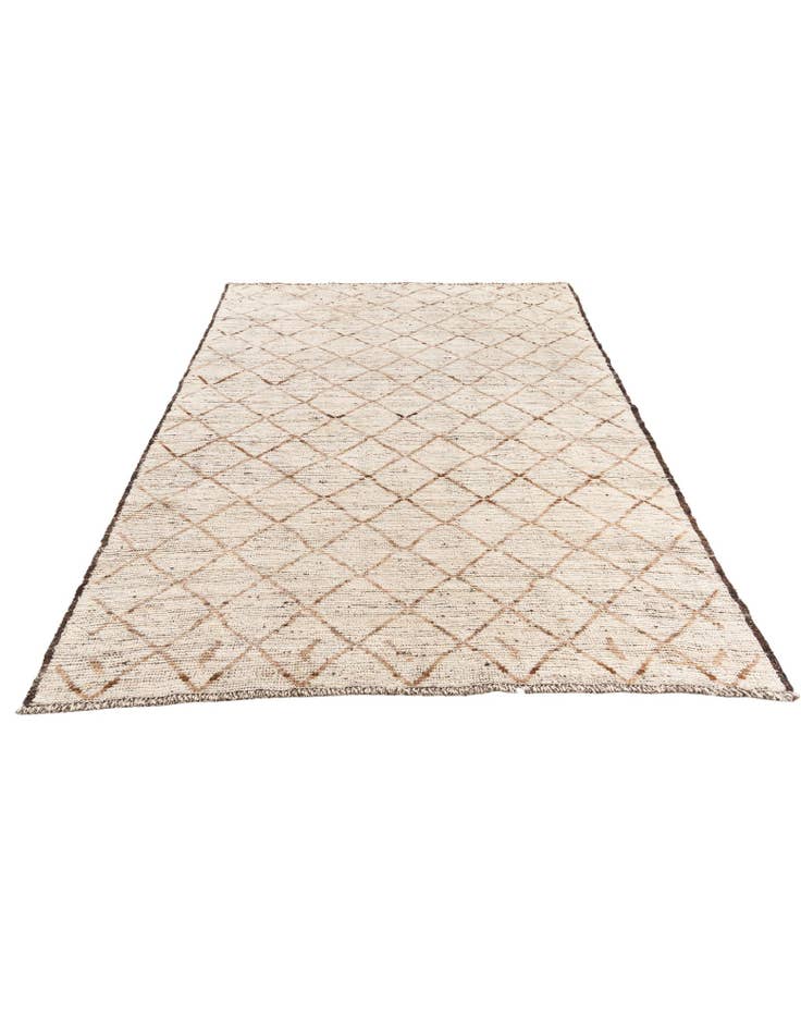Detail image of 5' 2 x 6' 10 Hand Knotted Moroccan Wool Rug