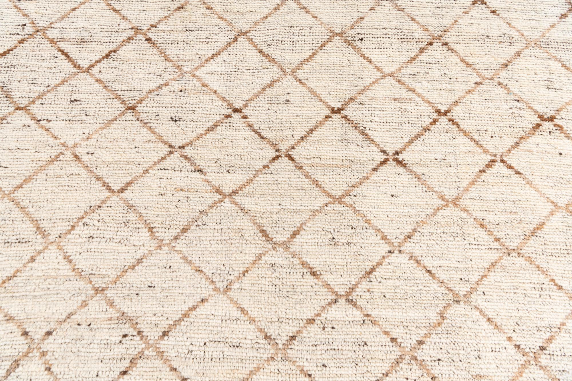 5' 2 x 6' 10 Hand Knotted Moroccan Wool Rug