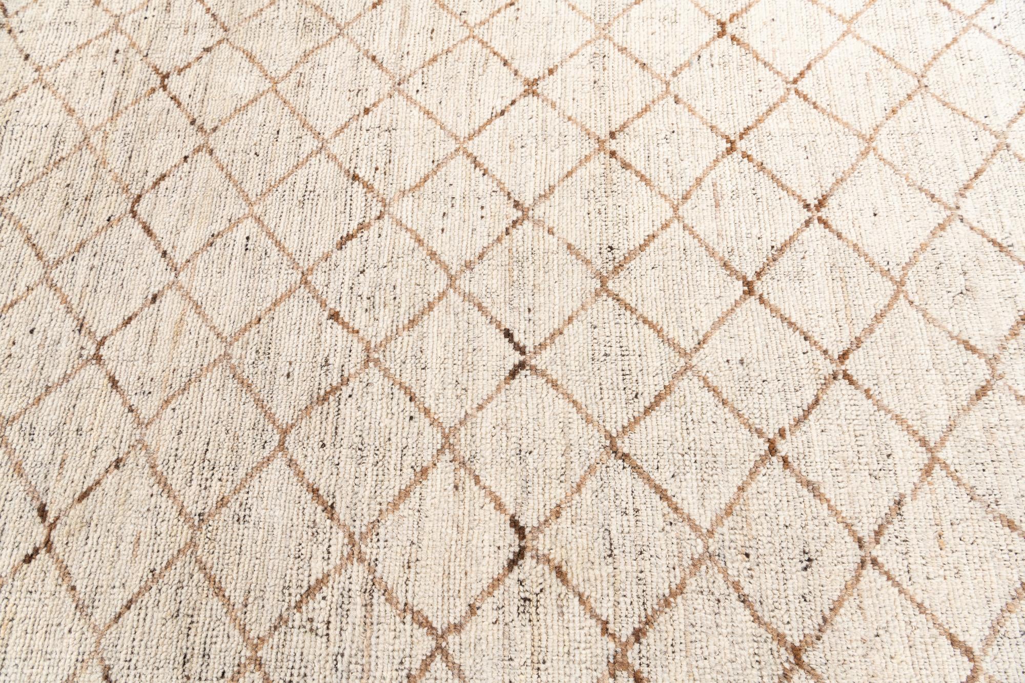 5' 2 x 6' 10 Hand Knotted Moroccan Wool Rug