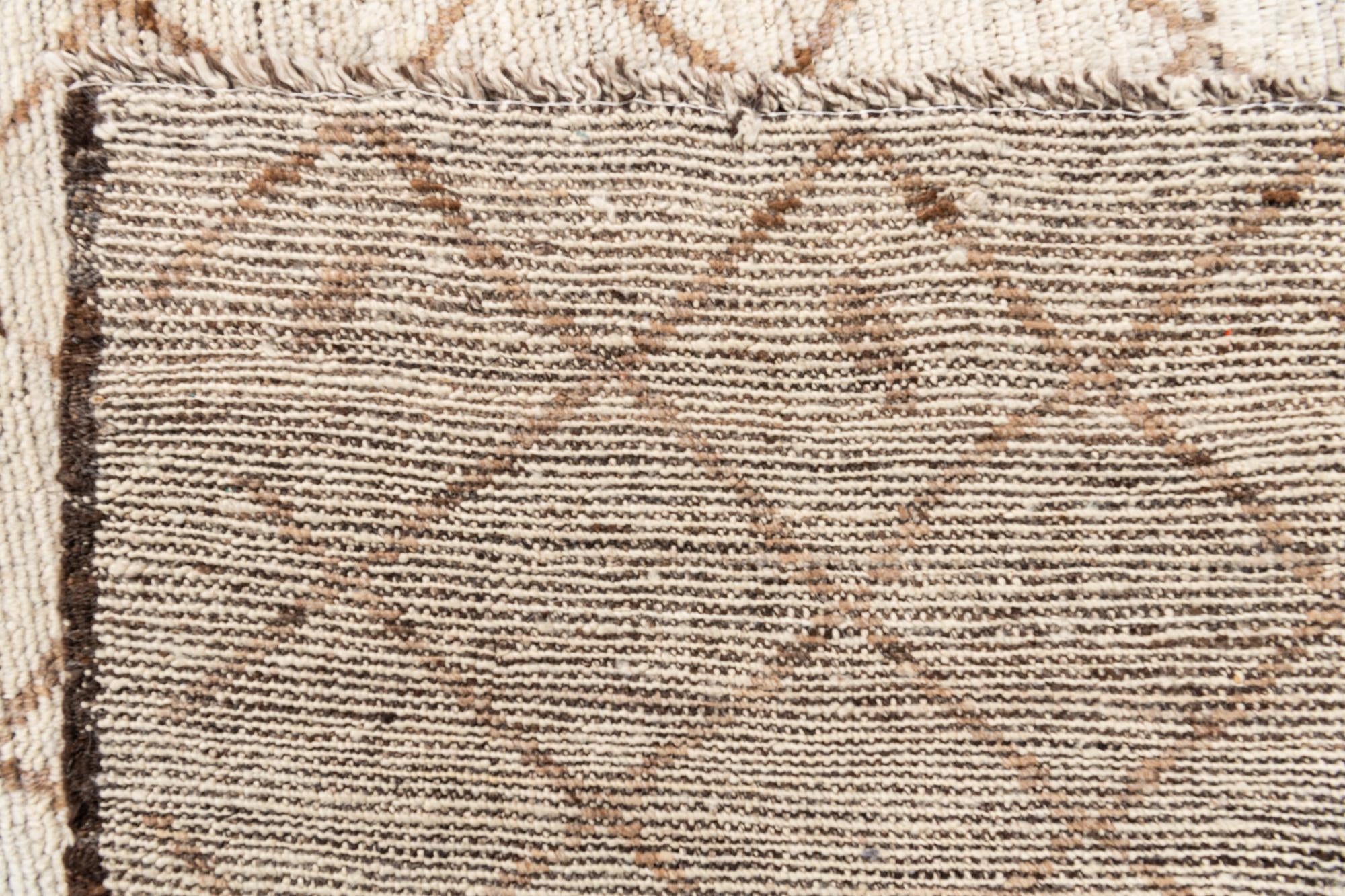 5' 2 x 6' 10 Hand Knotted Moroccan Wool Rug