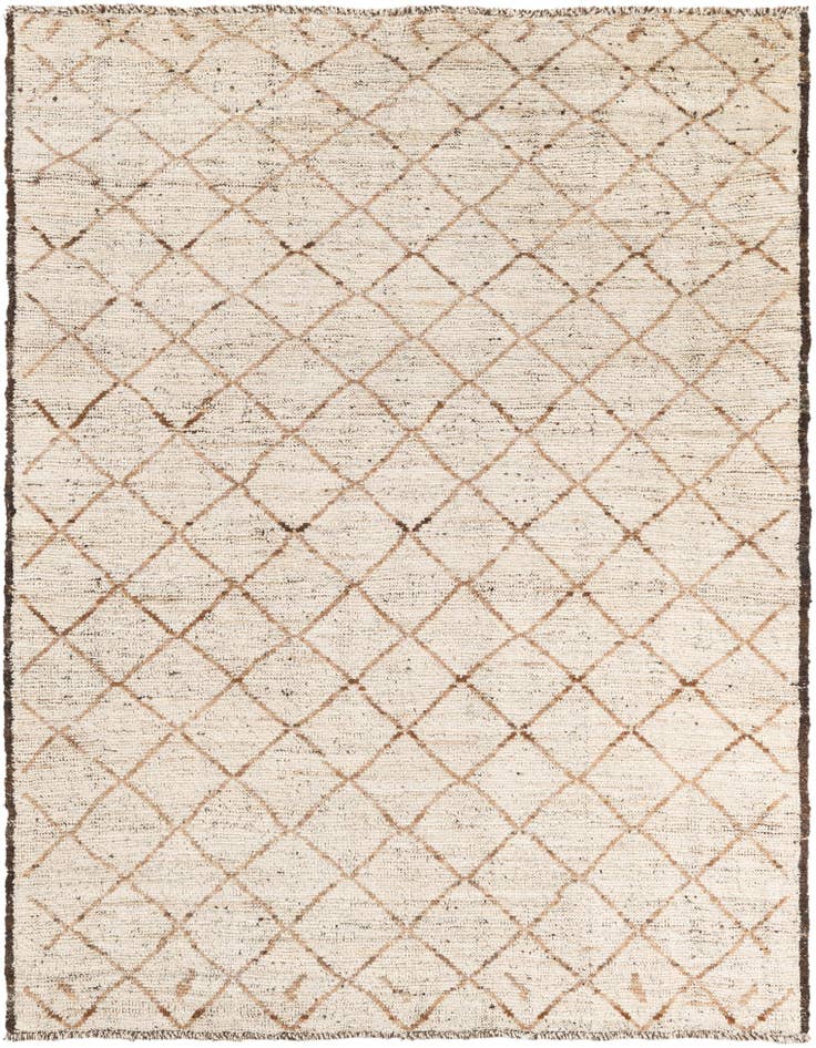 Detail image of 5' 2 x 6' 10 Hand Knotted Moroccan Wool Rug