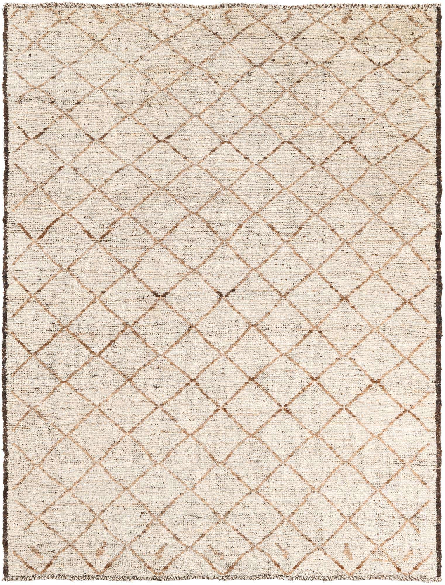 5' 2 x 6' 10 Hand Knotted Moroccan Wool Rug