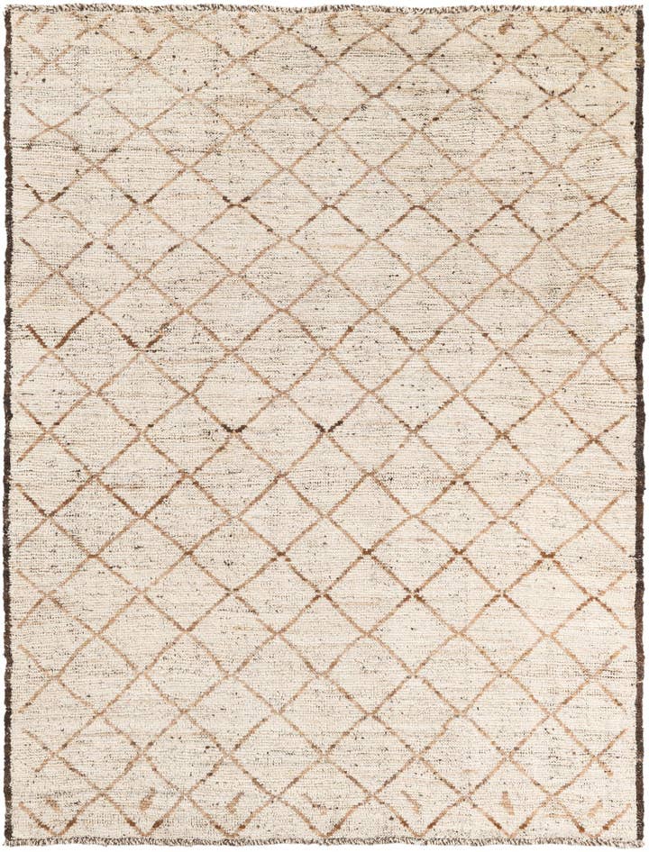 Detail image of 5' 2 x 6' 10 Hand Knotted Moroccan Wool Rug