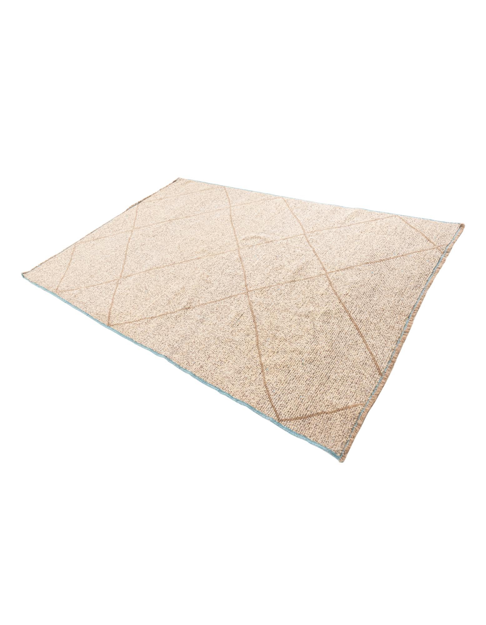 6' 1 x 9' 2 Hand Knotted Moroccan Wool Rug