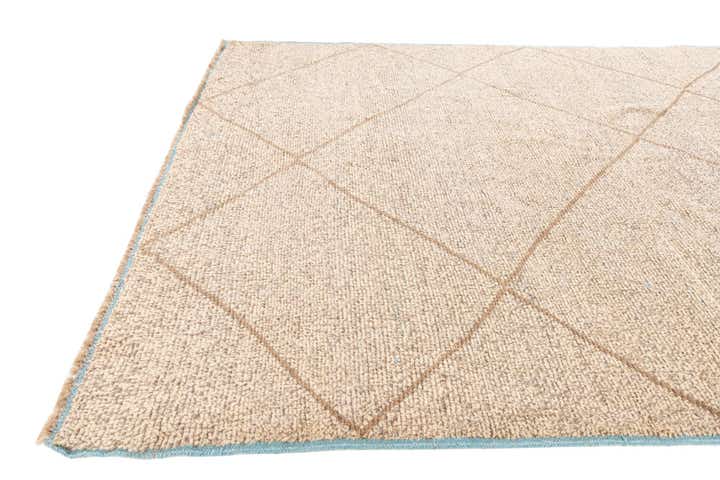 6' 1 x 9' 2 Hand Knotted Moroccan Wool Rug