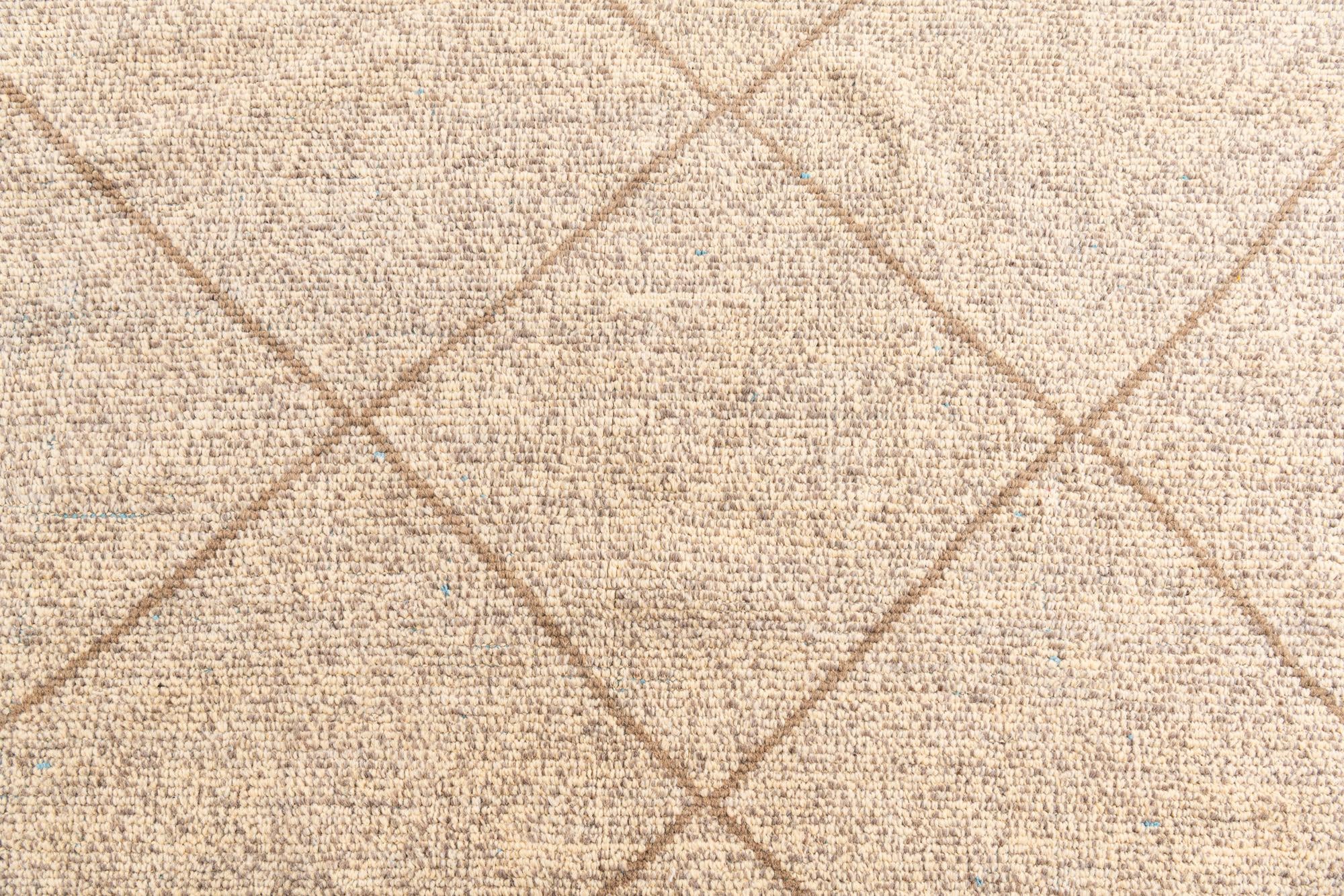 6' 1 x 9' 2 Hand Knotted Moroccan Wool Rug