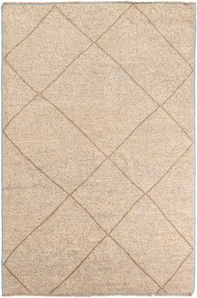 6' 1 x 9' 2 Hand Knotted Moroccan Wool Rug