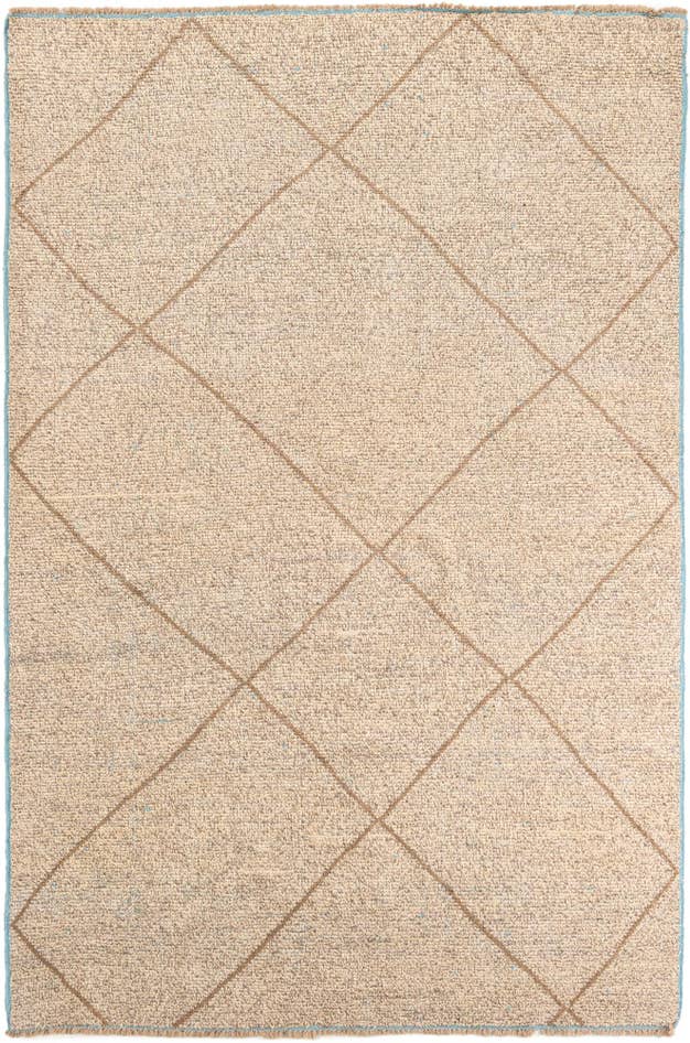 Detail image of 6' 1 x 9' 2 Hand Knotted Moroccan Wool Rug