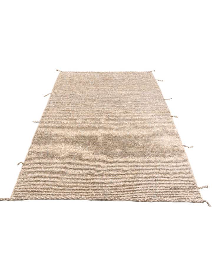 6' 7 x 9' Hand Knotted Moroccan Wool Rug